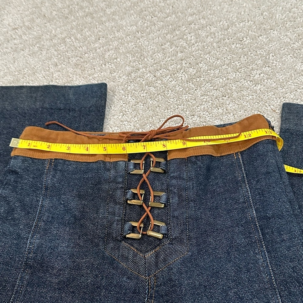 Custom Vintage & Rare Denim & Ultra Suede Jeans - Picture 7 of 10